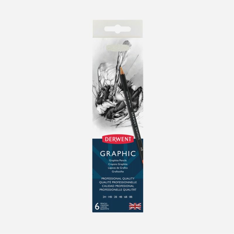DERWENT GRAPHIC PENCIL 6 TIN