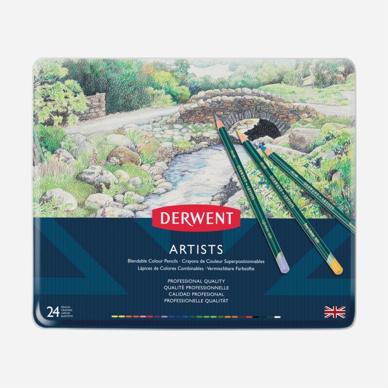 DERWENT ARTIST PENCIL 24 TIN