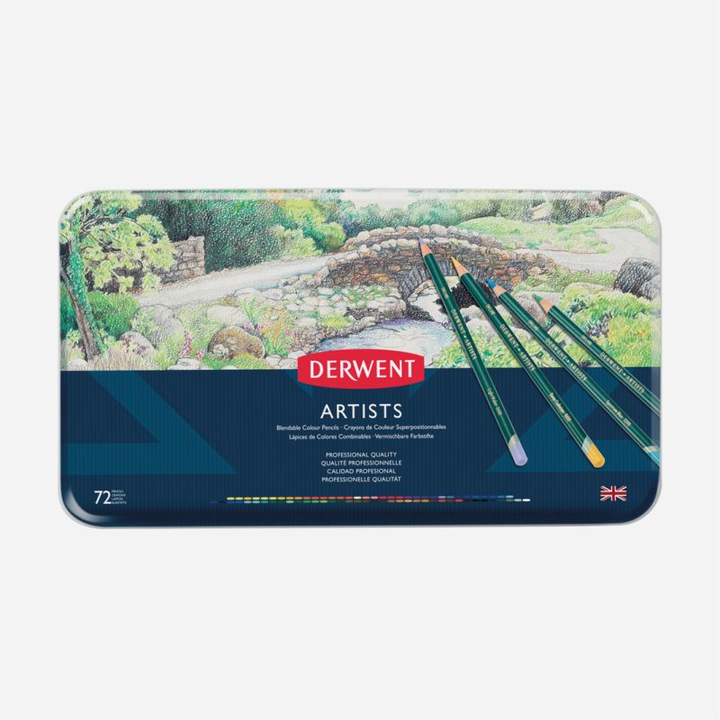 DERWENT ARTIST PENCILS 72 TIN