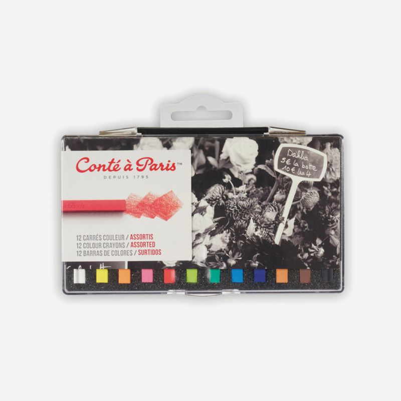 CONTE CARRES CRAYON12 ASSORTED SET   50244
