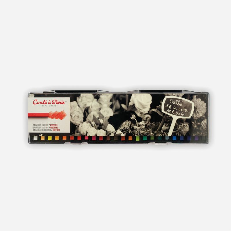 CONTE CARRES CRAYONS 24 ASSORT