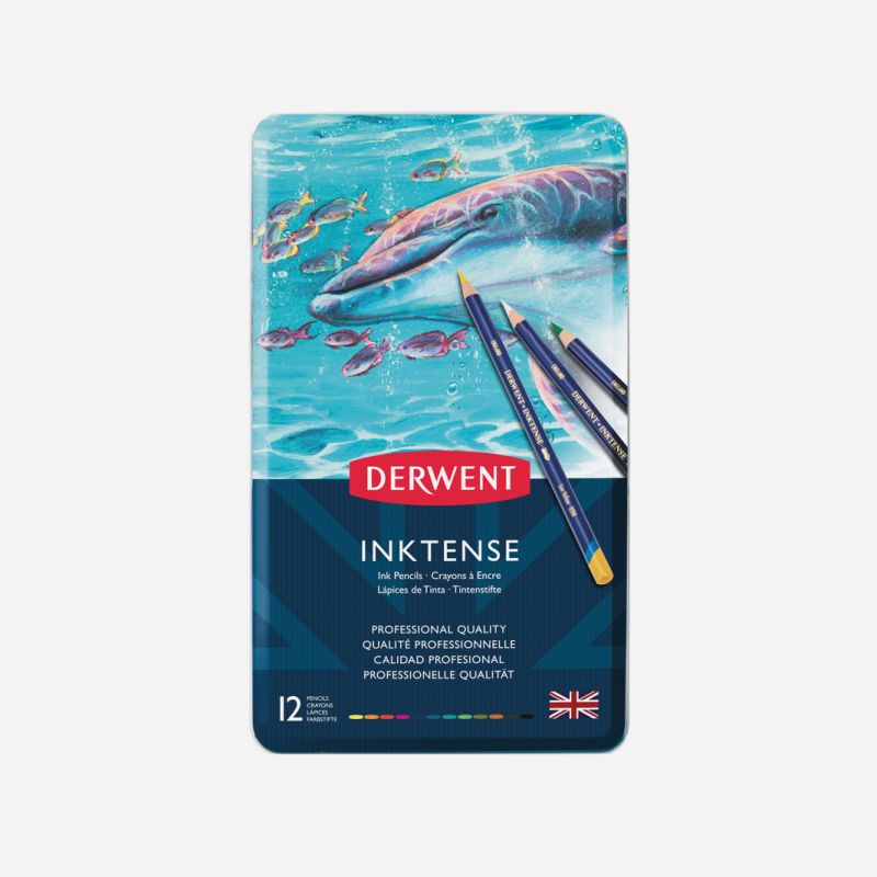 DERWENT INKTENSE PENCIL TIN 12