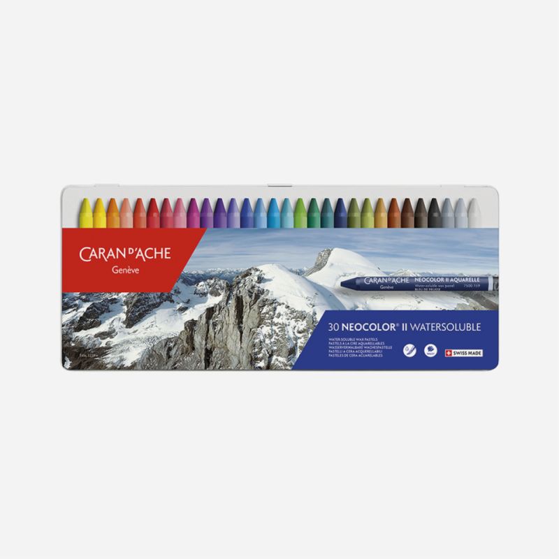 CARAN D'ACHE NEOCOLOR II 30 CRAYONS SET