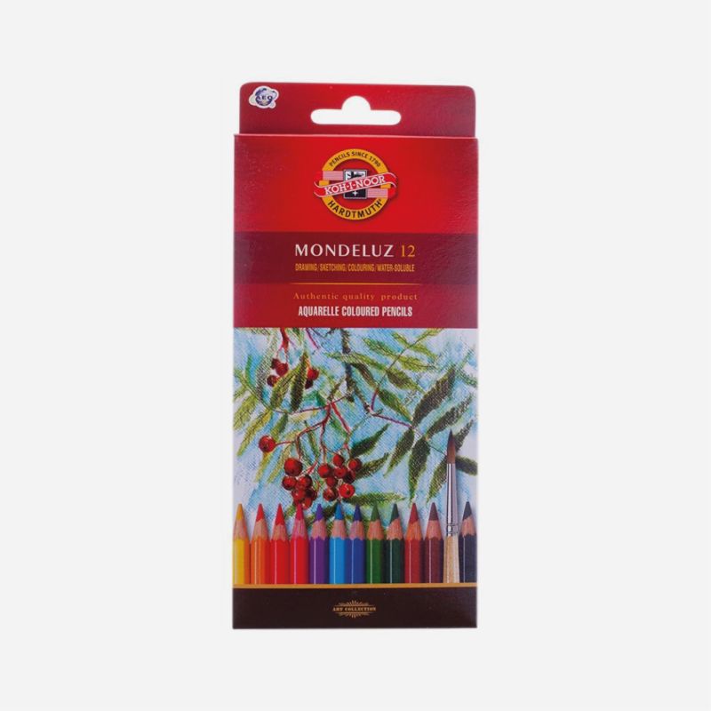 KOH-I-NOOR MONDELUZ 12 AQUA WATERSOLUBLE PENCILS