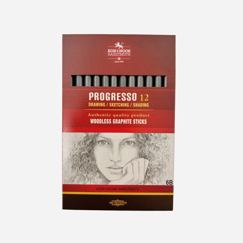 PROGRESSO GRAPHITE PENCIL 6B BOX OF 12