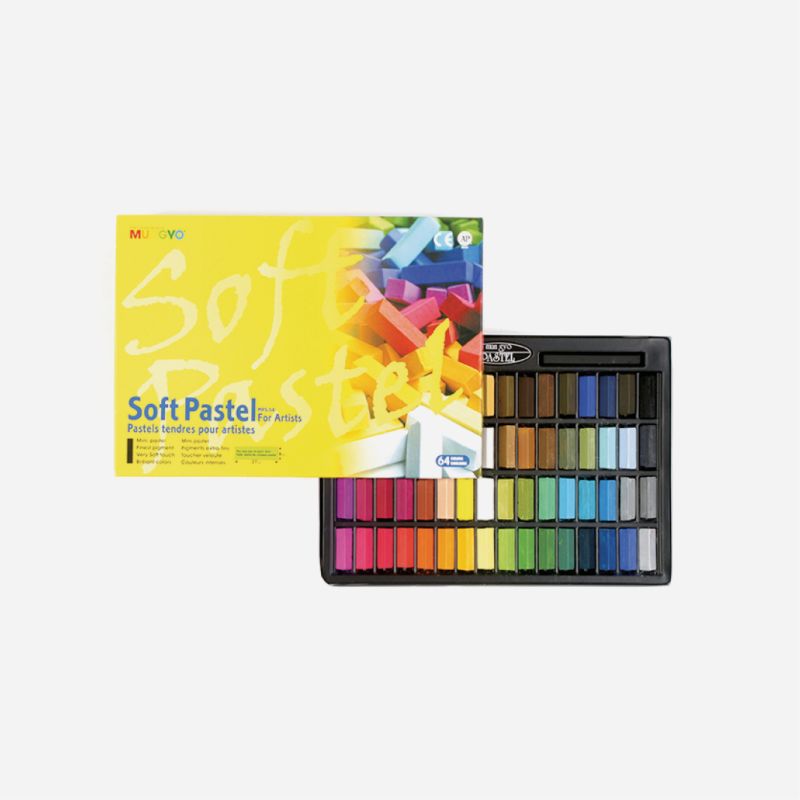 MUNGYO SOFT PASTELS 1/2 LENGTH 64 SET