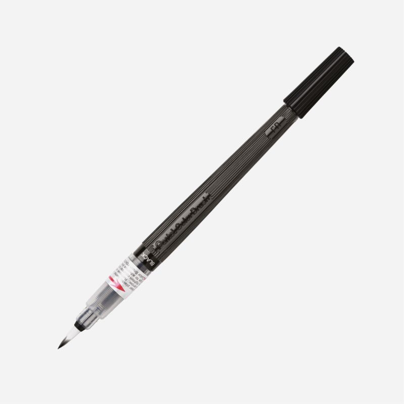 PENTEL COLOUR BRUSH PEN BLACK XGFL 101X