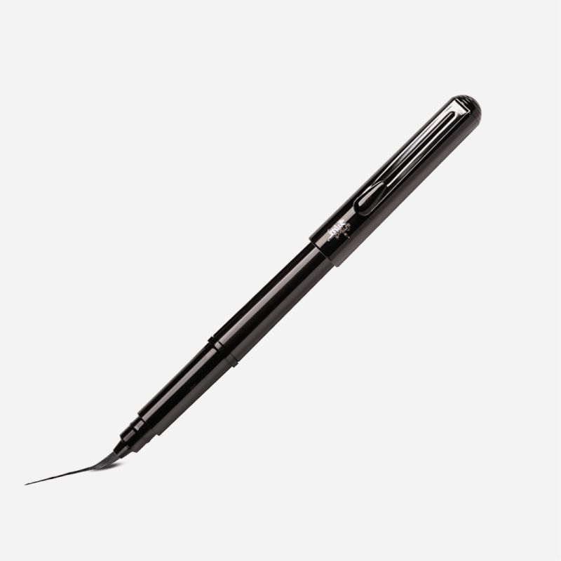 PENTEL FUDE BRUSH PEN BLACK WITH CARTRIDGE XGFKP/FP10-A