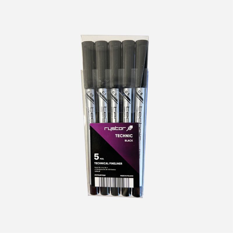 ABACUS 5 TECHNICAL DRAWING PEN WALLET 0.05