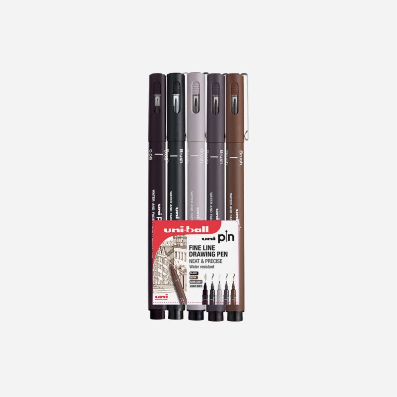 UNIPIN FINELINE 5 CLAM BLK 05
