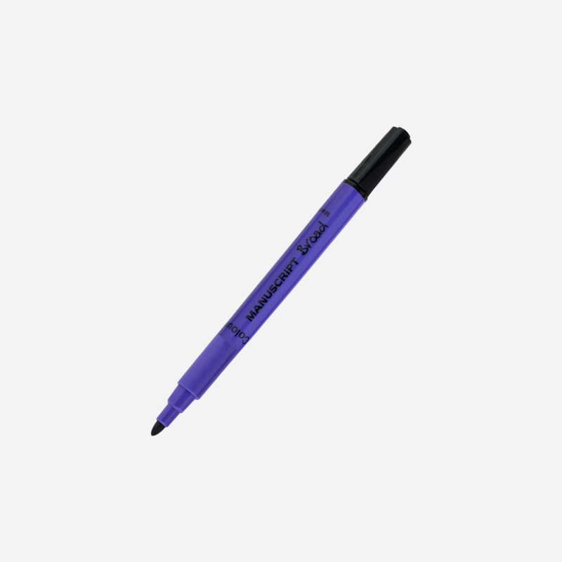 MANUSCRIPT COLOURBROAD BLACK FELT TIP PEN
