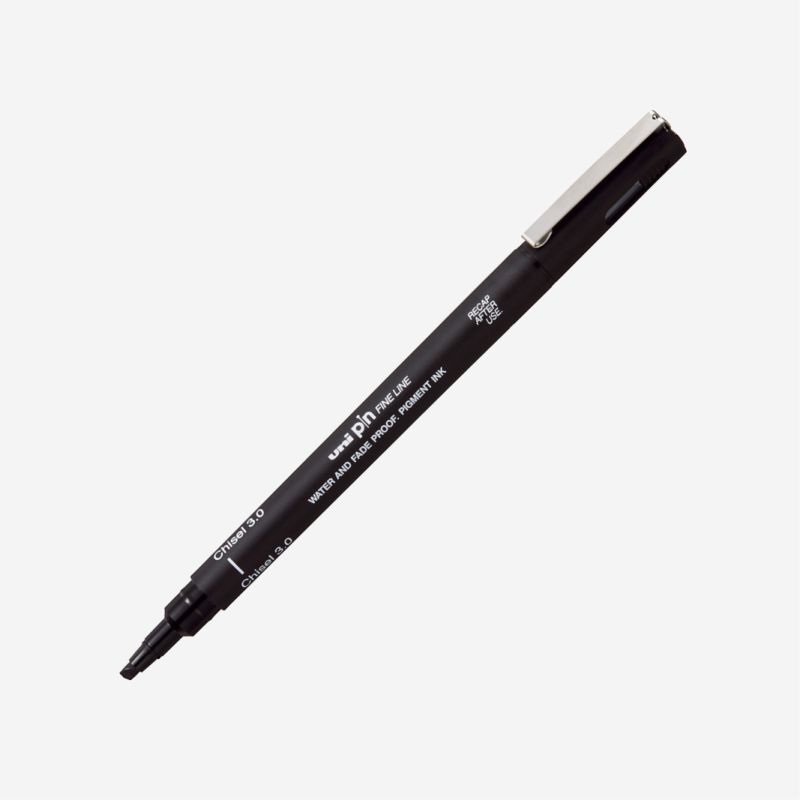 UNI PIN FINE LINE CHISEL TIP 