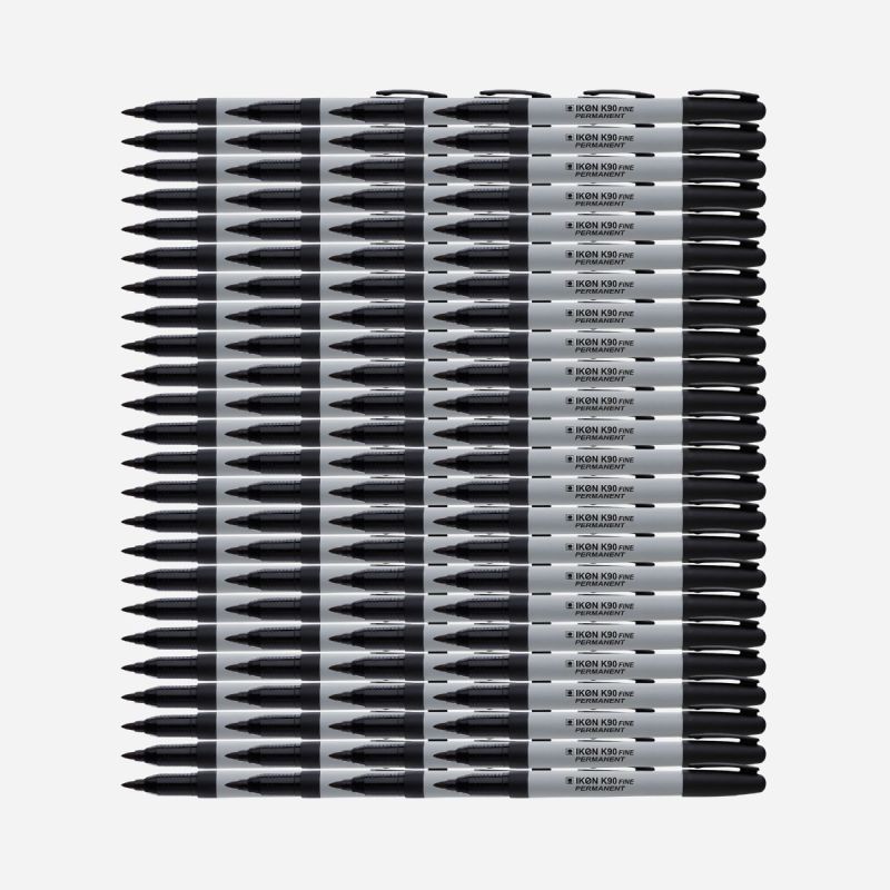 IKON BLACK PERMANENT MARKER BULK PACK OF 100