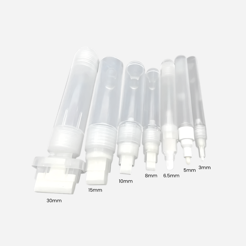 EMPTY FILLABLE PAINT MARKER ASSORTED SET OF 7 PENS