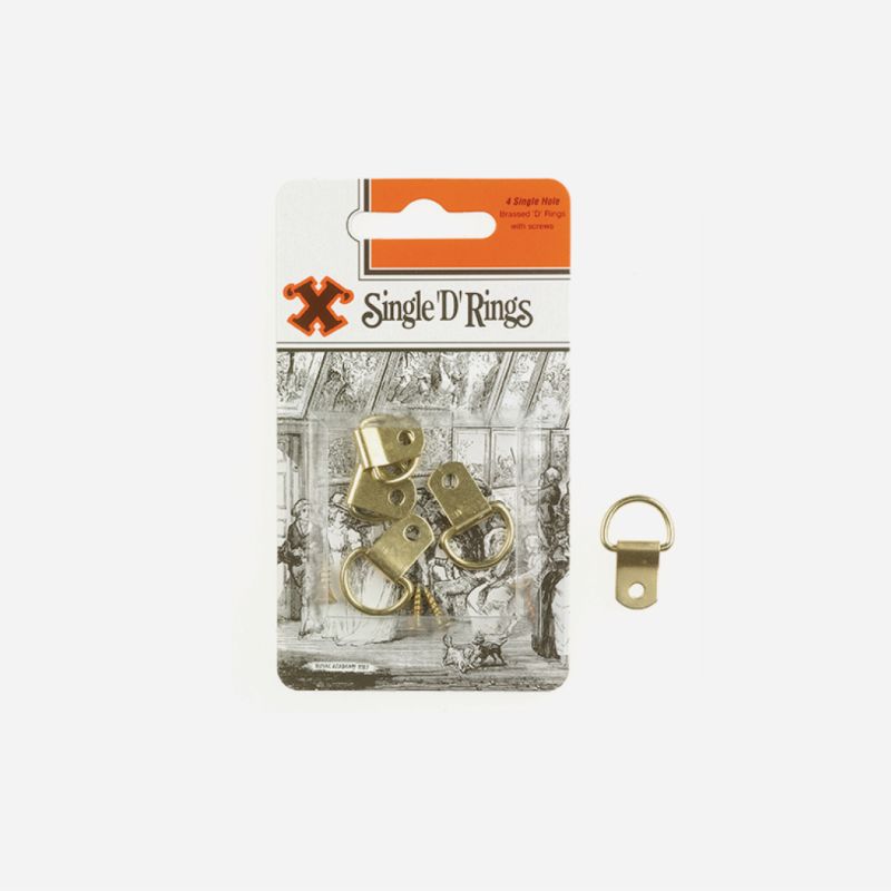 X-HOOKS SINGLE D-RINGS