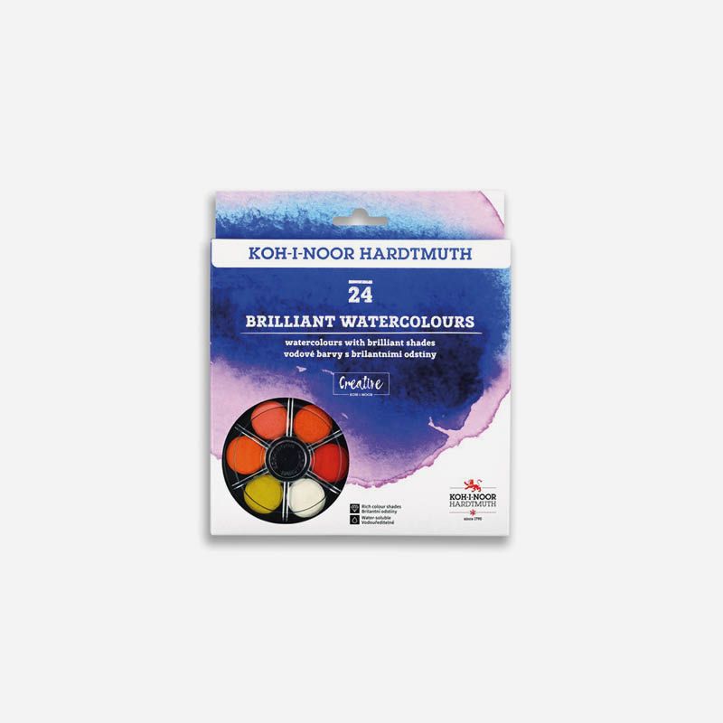 KOH-I-NOOR ANILINKY 24 COLOUR BRILLIANT WATERCOLOUR SET