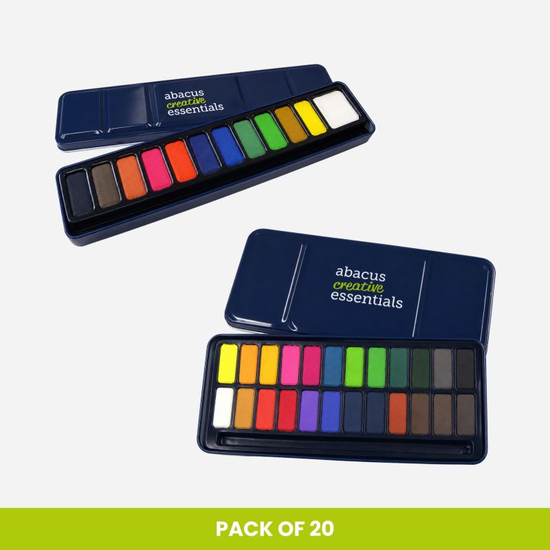 WATERCOLOUR TIN PAN BULK PACK OF 20