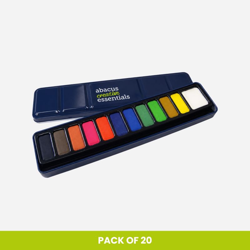 WATERCOLOUR TIN 12 PAN BULK PACK OF 20