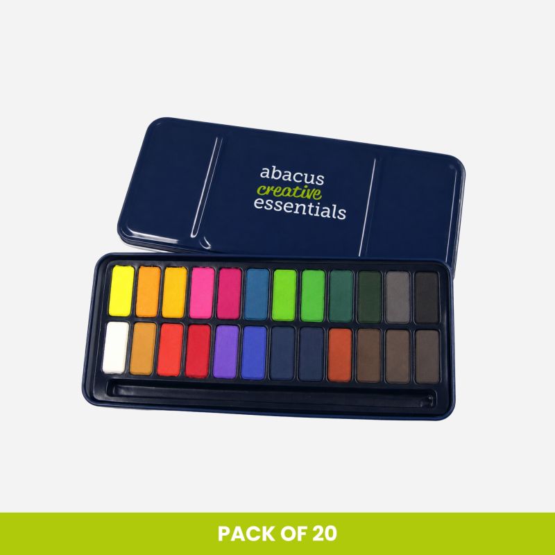 WATERCOLOUR TIN 24 PAN BULK PACK OF 20