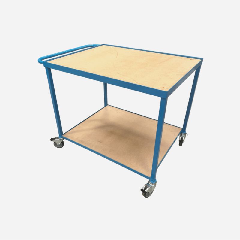 PRINTING PRESS TROLLEY H=800mm TOP=750x1000mm 4 WHEELS
