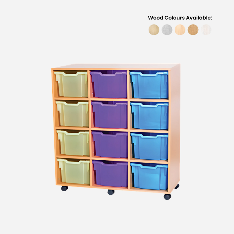 12 EXTRA DEEP TRAY MOBILE TRIPLE UNIT