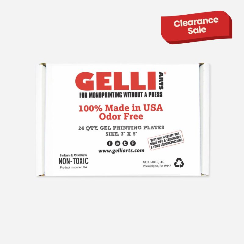 GELLI PRINTING PLATE CLASSPACK 3" x 5" BOX OF 24 