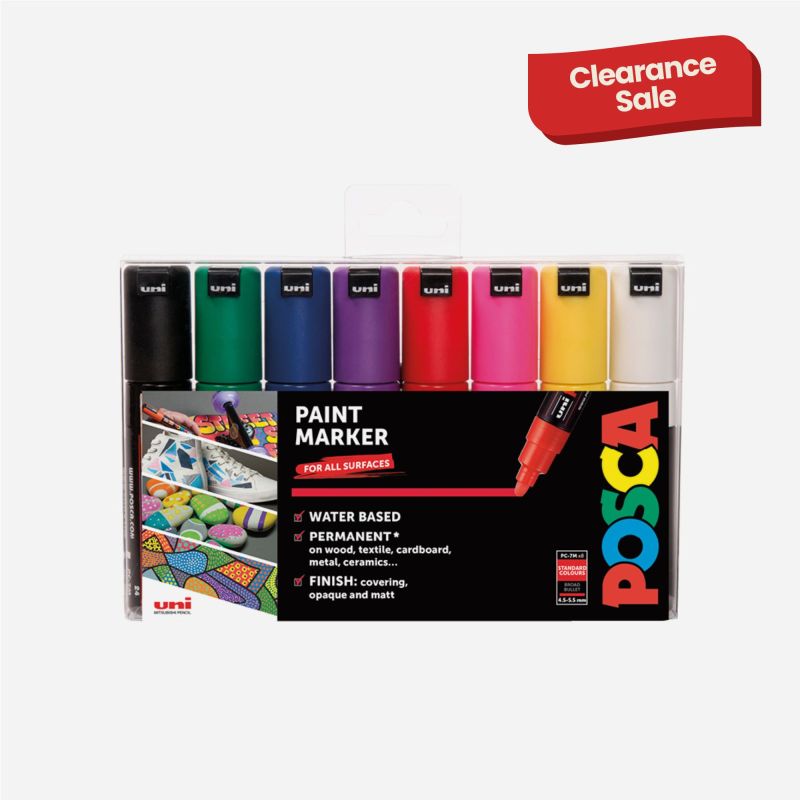 POSCA MARKER PC-7M 8 ASSTD