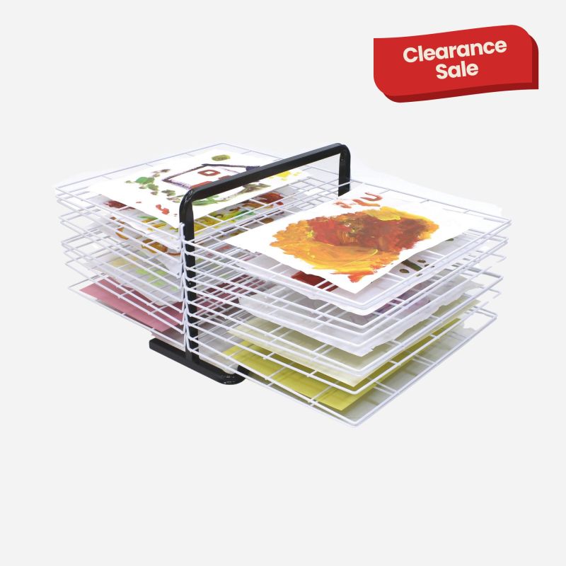 SPRING LOADED TABLE TOP DRYING RACK 20 SHELVES
