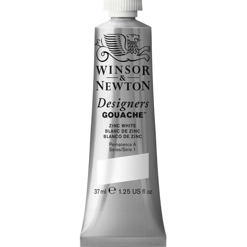 WINSOR NEWTON DESIGNERS GOUACHE 37ML ZINC WHITE 