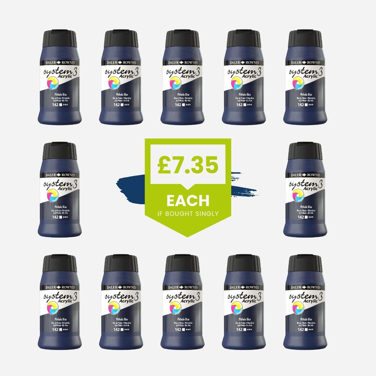 Daler Rowney System3 Tinta acrílica Cadmium Yellow Hue 29,5 ml 1 un
