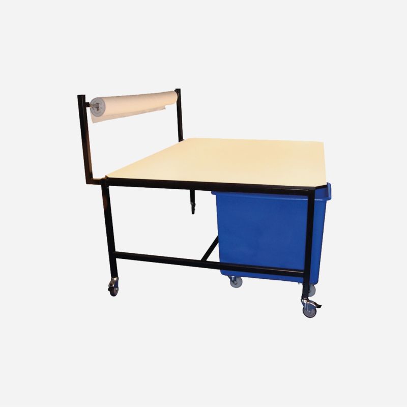 PATTERN CUTTING TABLE WITH ROLL HOLDER 2.4M X 1.2M X 1M