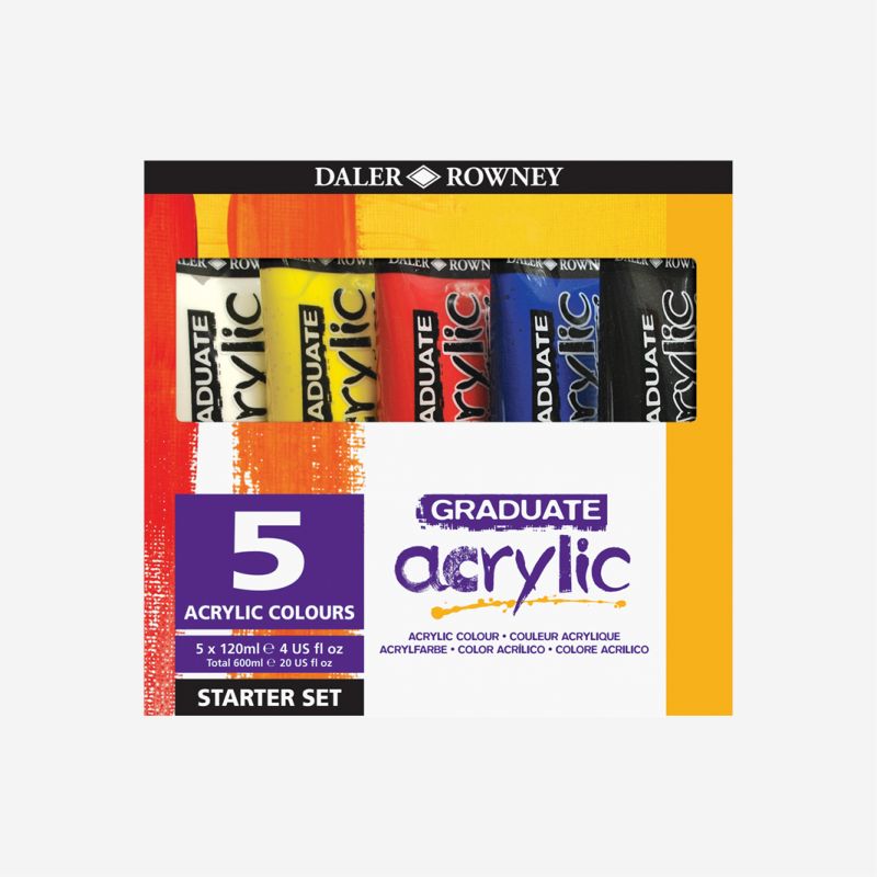 DR GRADUATE ACRYLIC 5x120ml STARTER SET