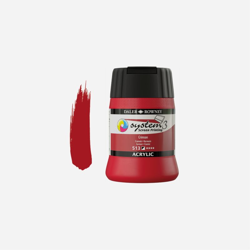 DR SYSTEM 3 SCREEN PRINT 250ml CRIMSON