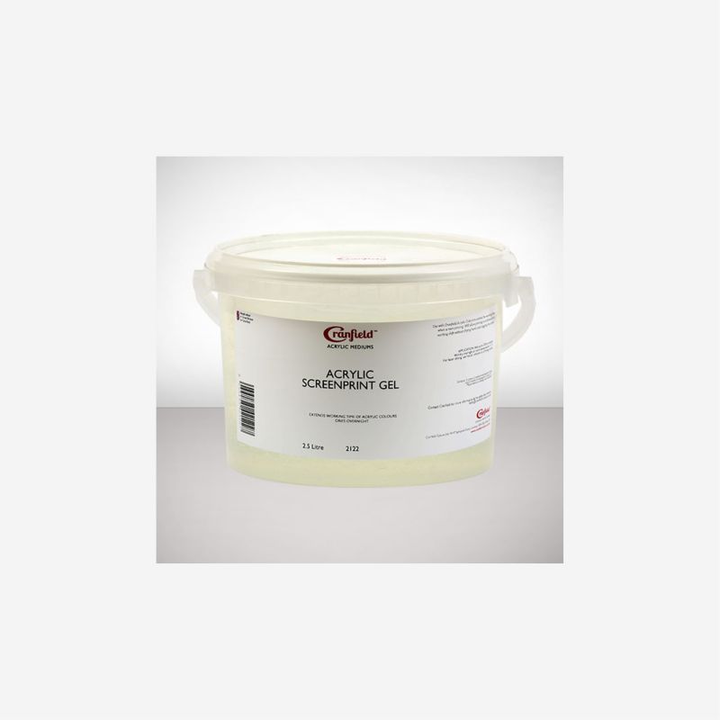 CRANFIELD ACRYLIC SCREENPRINT GEL MEDIUM 2.5Litres