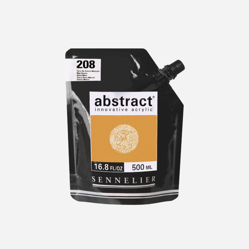SENNELIER ABSTRACT ACRYLIC SATIN RAW SIENNA 500ML 
