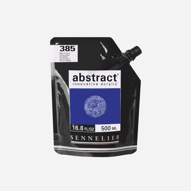 SENNELIER ABSTRACT ACRYLIC SATIN PRIMARY BLUE 500ML 