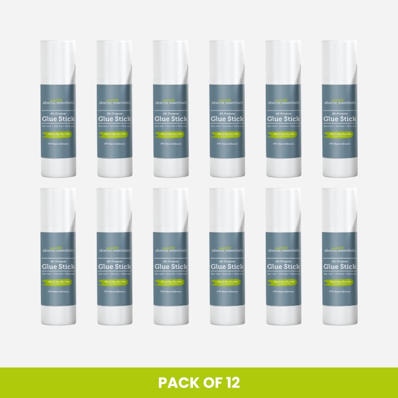 ABACUS CREATIVE ESSENTIALS GLUE STICKS 20g BOX OF 12