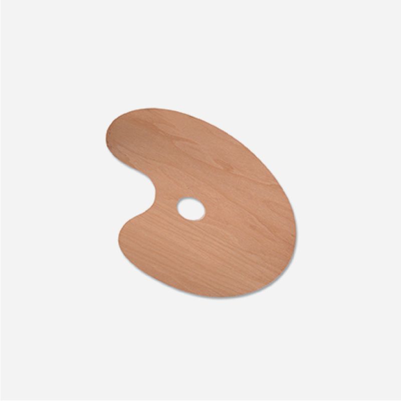 WOODEN OVAL PALETTE 16 x 12"