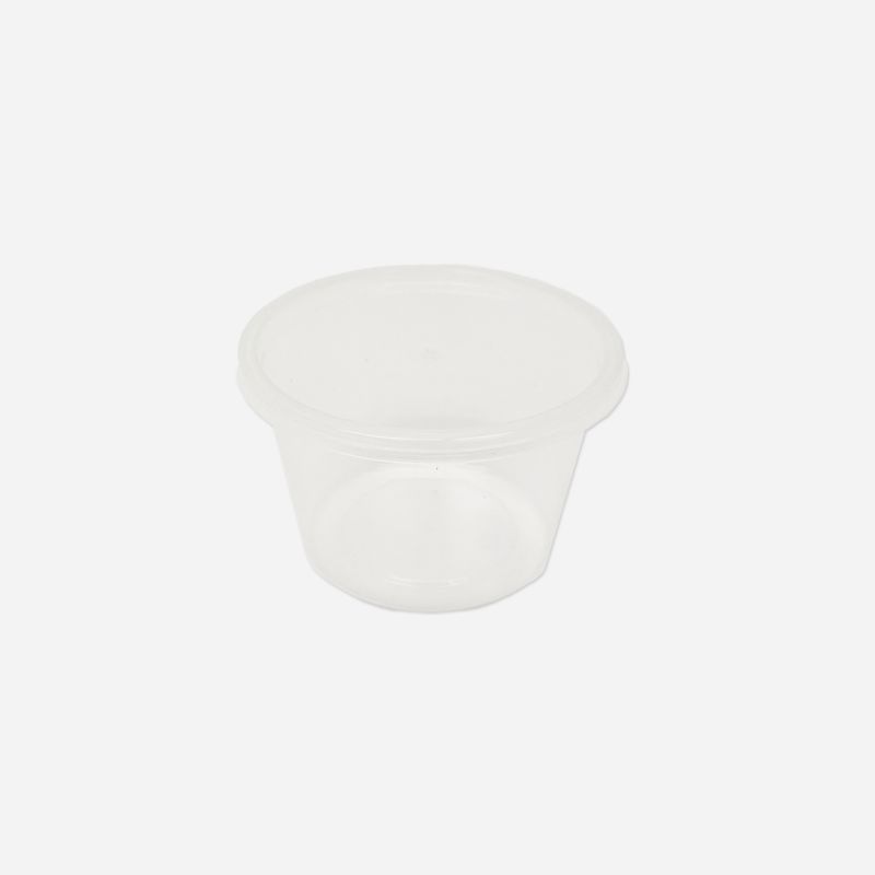 PLASTIC CONTAINER & LID 100ml POT PACK OF 50