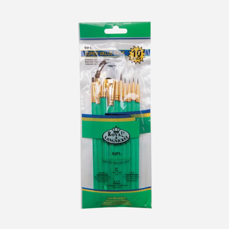 ROYAL CAMEL SVP3 SET OF 10 BRUSHES