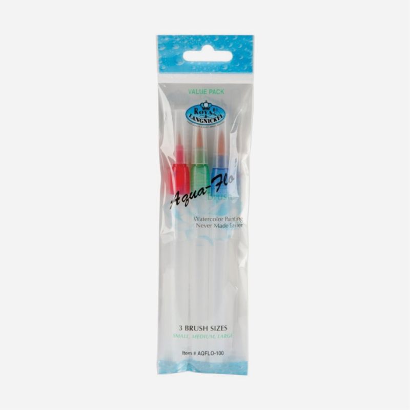 ROYAL AQUA FLOW BRUSH SET OF 3 ASSORTED