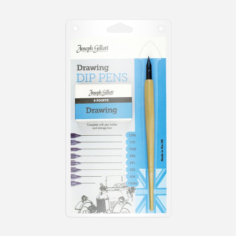 JOSEPH GILLOTT DRAWING PEN CARD