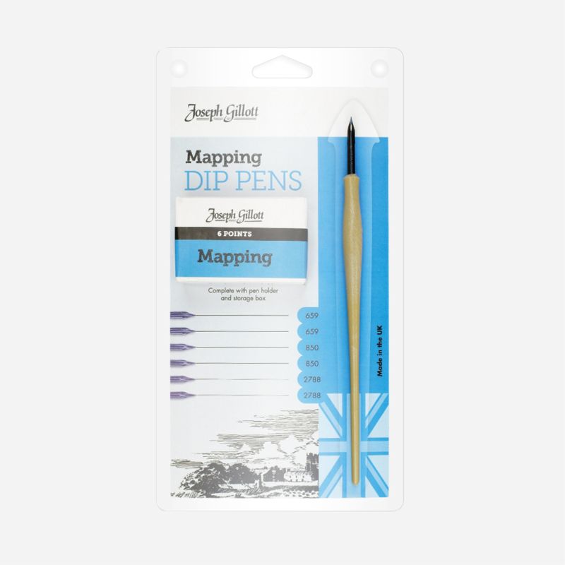 JOSEPH GILLOTT MAPPING PEN CARD