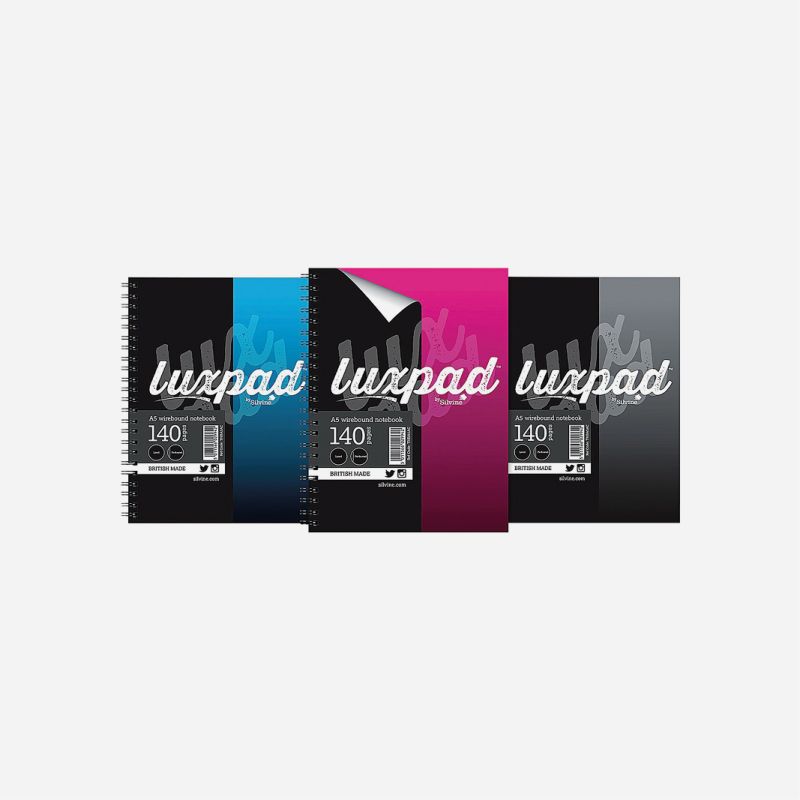 LINED SPIRAL NOTEBOOK A5 HARDBACK