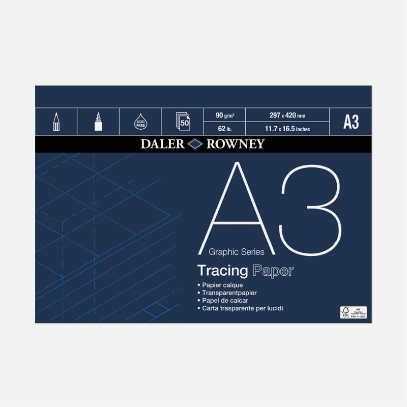DR TRACING PAD 90gsm A3