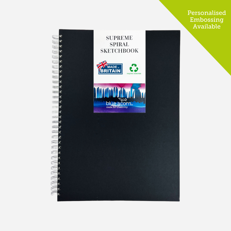 BLUE ACORN RECYCLED A3 SUPREME SPIRAL SKETCHBOOK