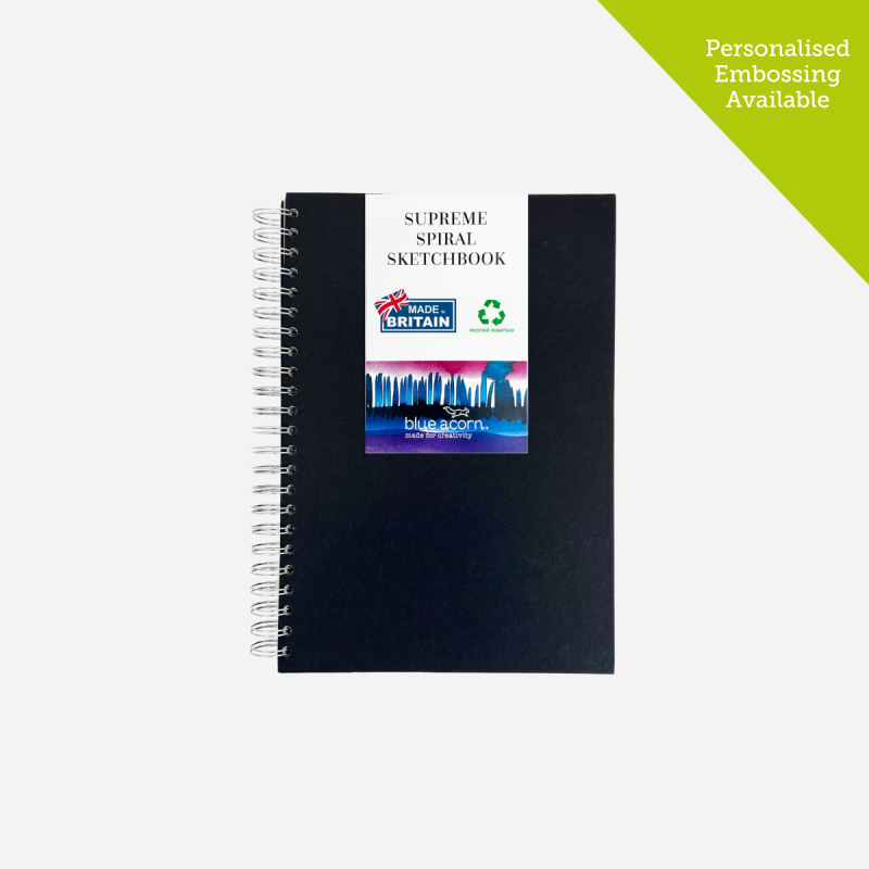 BLUE ACORN RECYCLED A4 SUPREME SPIRAL SKETCHBOOK