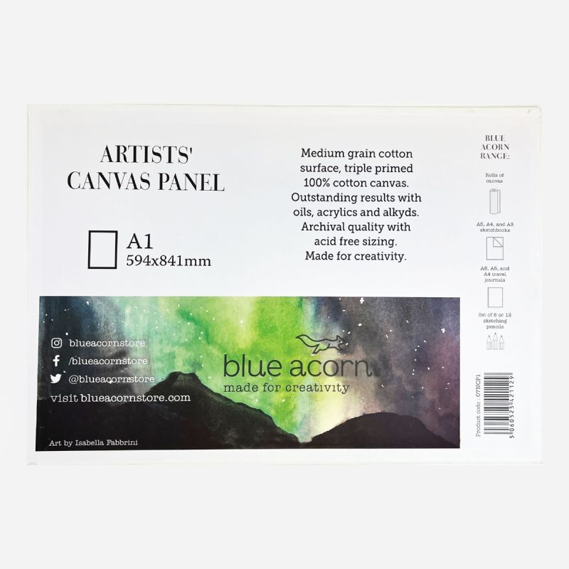 ARTISTS CANVAS BOARD A1 594mm X 841mm PANEL