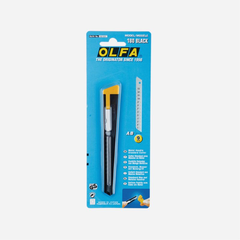 OLFA 180 BLACK SNAPOFF KNIFE