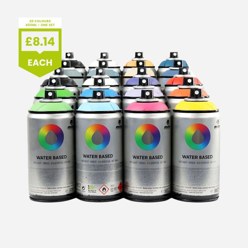 MONTANA SPRAY PAINT 400ml SET OF 20 COLOURS